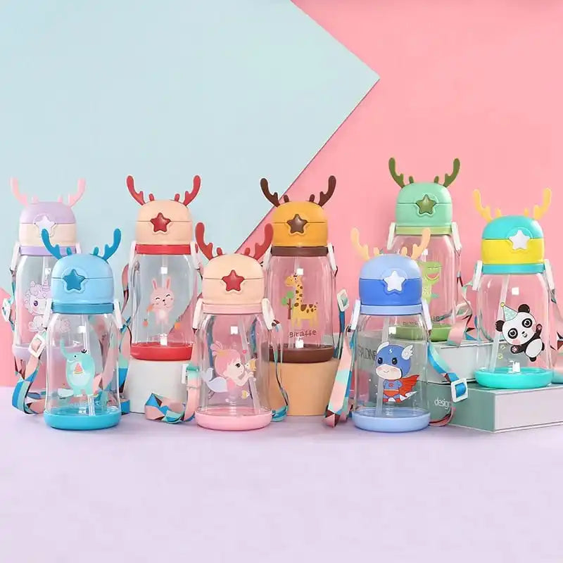 Garrafa Água Infantil Personagens Chifrinhos ALCE 600ml