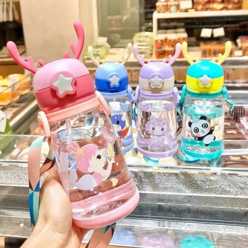 Garrafa Água Infantil Personagens Chifrinhos ALCE 600ml