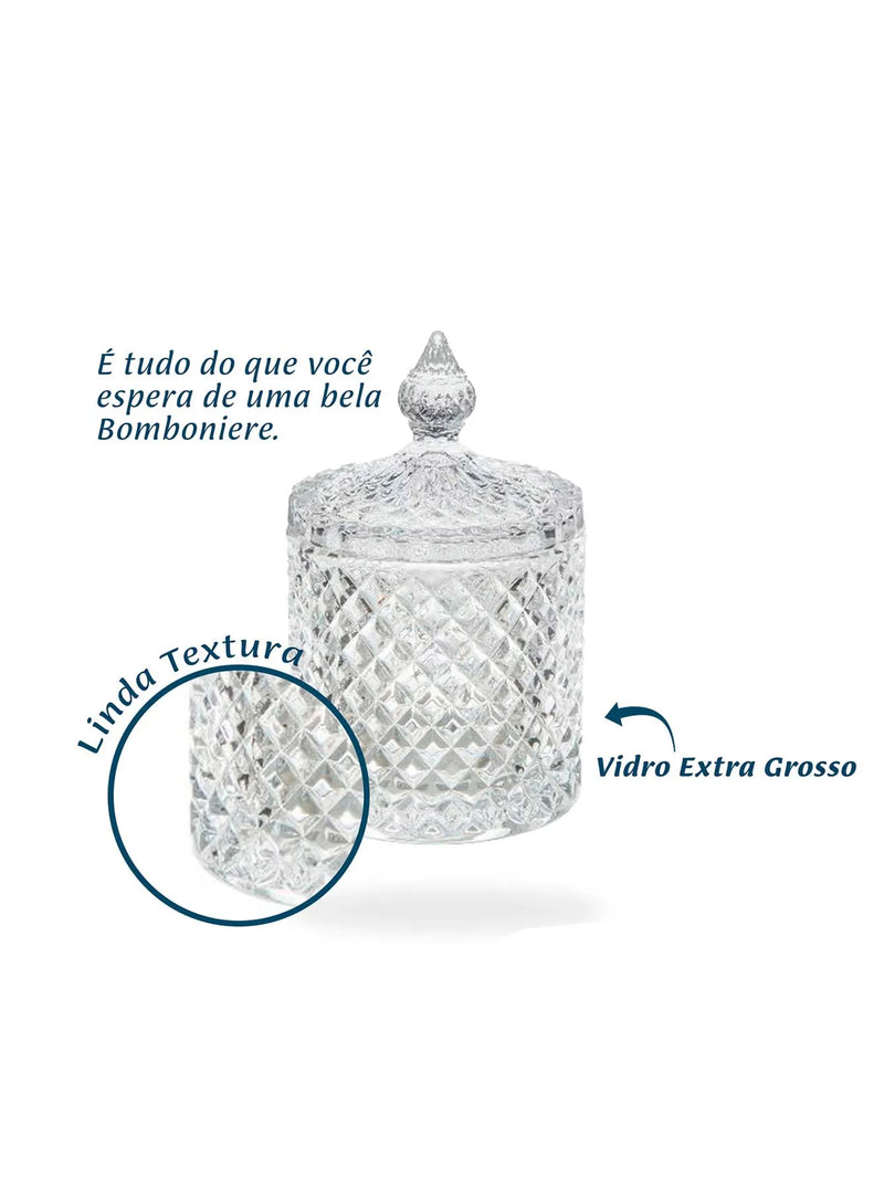 Bomboniere E Baleiro De Vidro Bico De Jaca - Dolce Home
