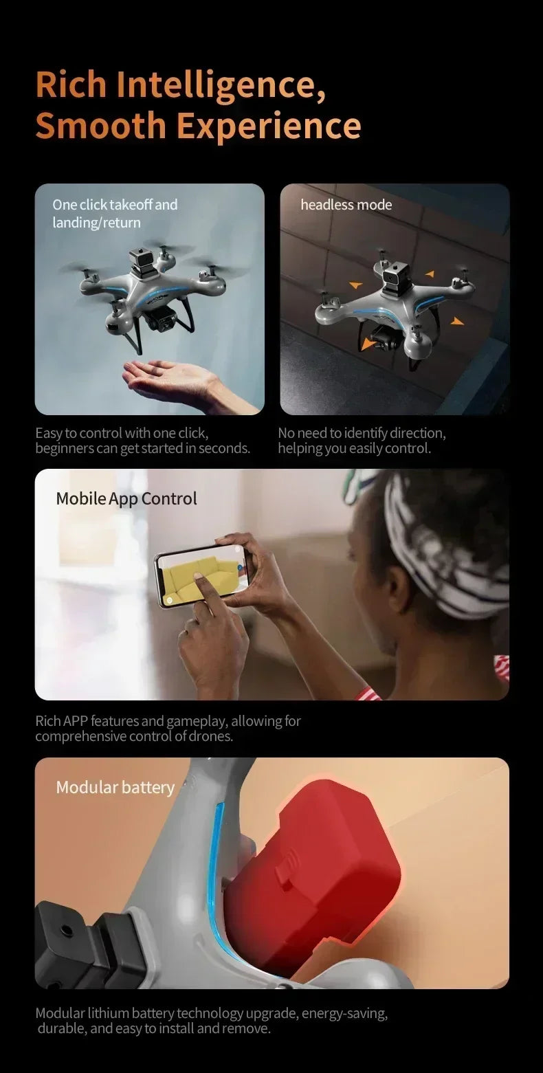 Xiaomi KY102 Drone 8K Câmera Dupla Profissional 10000M Quadricóptero Sem Escovas Evitação de Obstáculos Fluxo Óptico Drone Aéreo RC