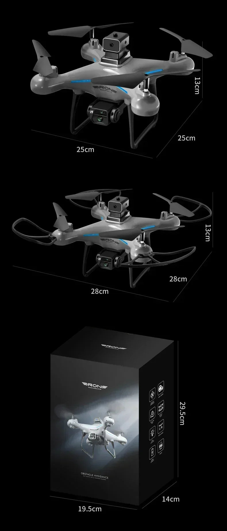Xiaomi KY102 Drone 8K Câmera Dupla Profissional 10000M Quadricóptero Sem Escovas Evitação de Obstáculos Fluxo Óptico Drone Aéreo RC