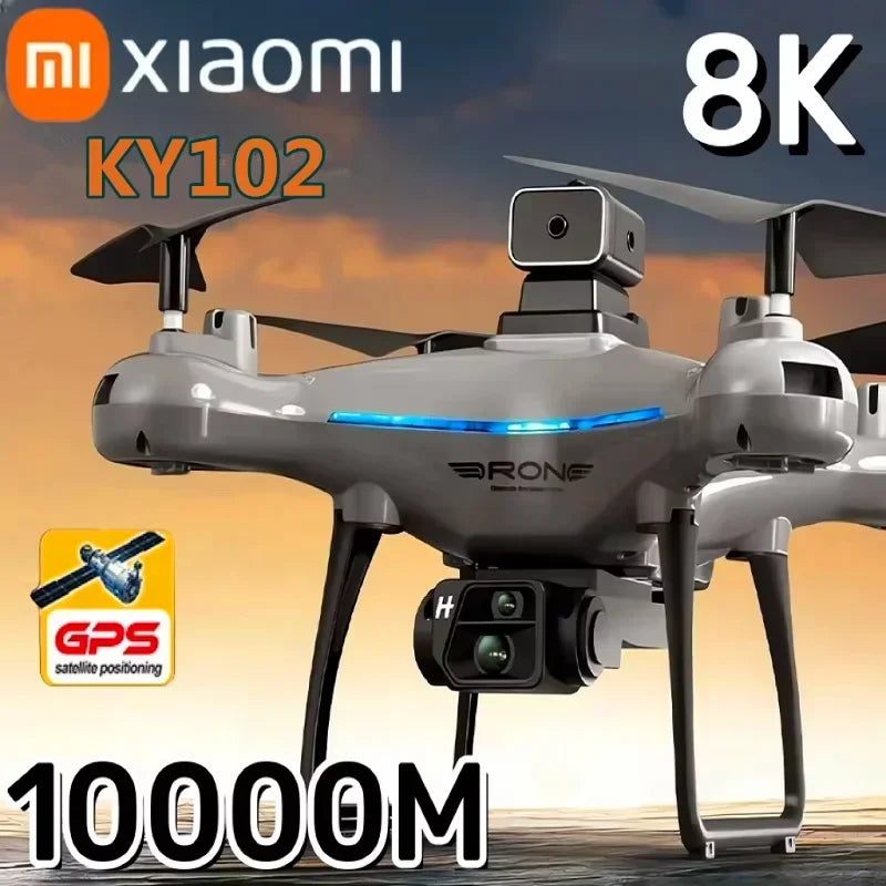 Xiaomi KY102 Drone 8K Câmera Dupla Profissional 10000M Quadricóptero Sem Escovas Evitação de Obstáculos Fluxo Óptico Drone Aéreo RC