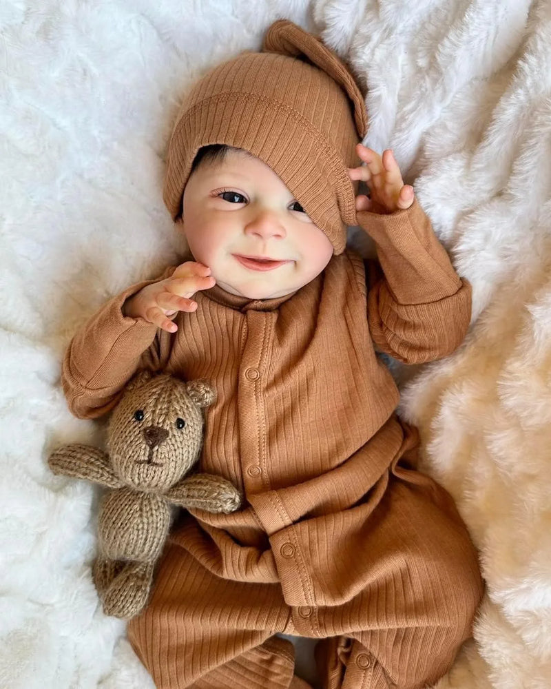 Bebê Reborn Recém Nascido 3D Realista - Natan