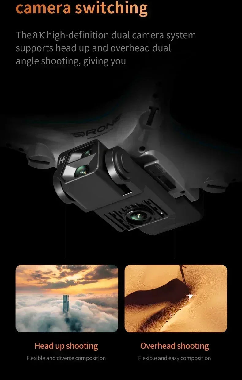 Xiaomi KY102 Drone 8K Câmera Dupla Profissional 10000M Quadricóptero Sem Escovas Evitação de Obstáculos Fluxo Óptico Drone Aéreo RC