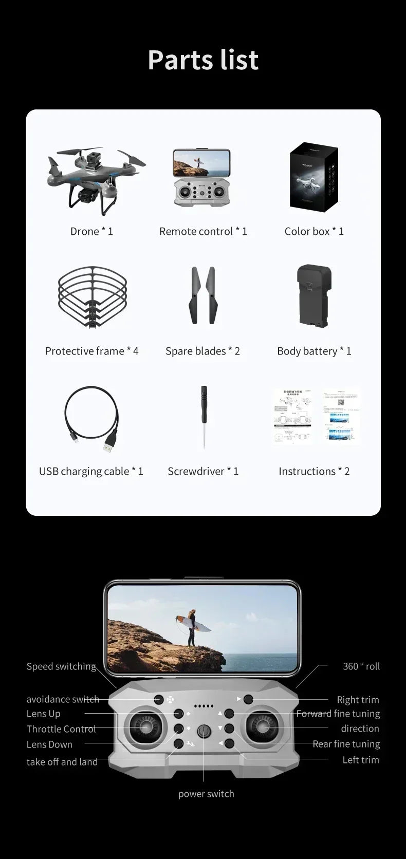 Xiaomi KY102 Drone 8K Câmera Dupla Profissional 10000M Quadricóptero Sem Escovas Evitação de Obstáculos Fluxo Óptico Drone Aéreo RC