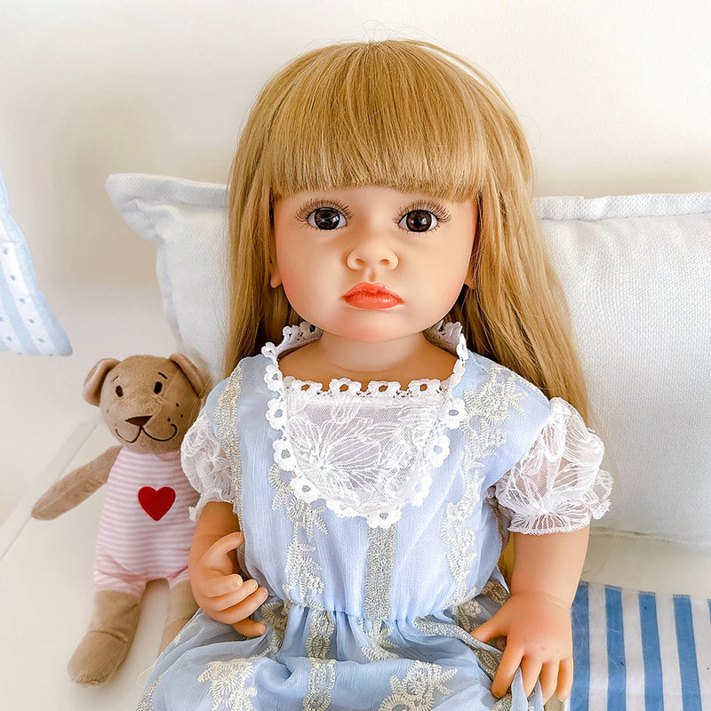 Boneca Bebê Renorn  Com Coelho - Lola