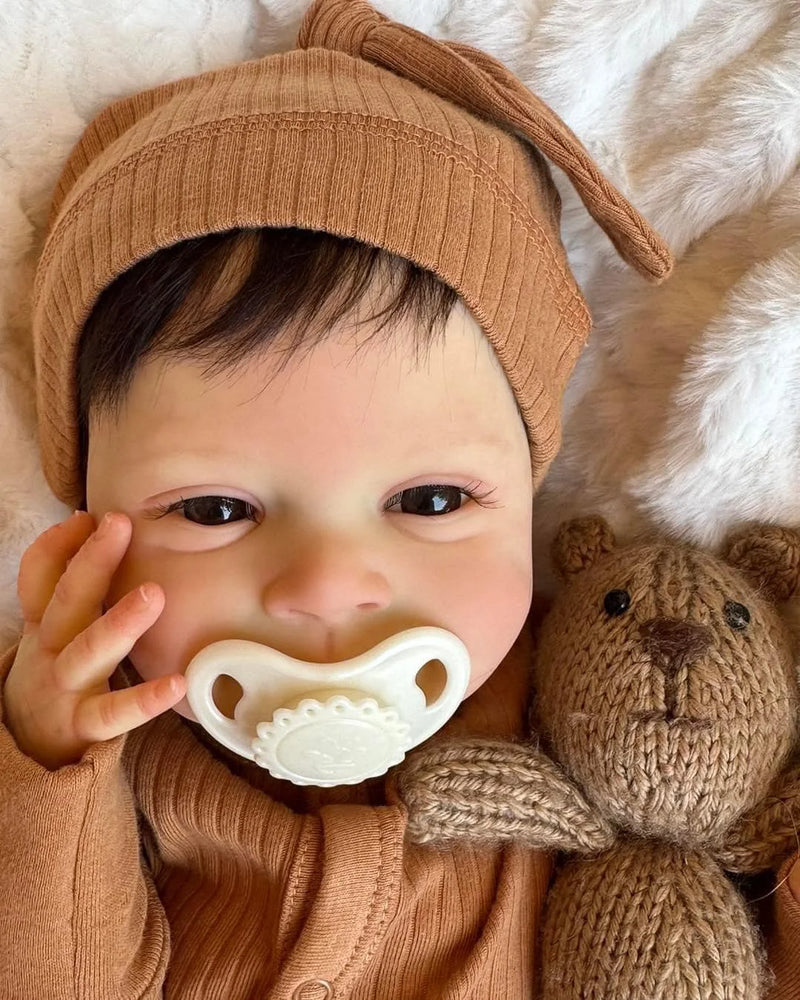 Bebê Reborn Recém Nascido 3D Realista - Natan