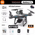 Xiaomi KY102 Drone 8K Câmera Dupla Profissional 10000M Quadricóptero Sem Escovas Evitação de Obstáculos Fluxo Óptico Drone Aéreo RC